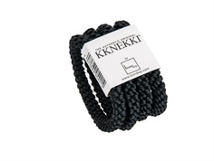 Kknekki hårelastikker black (4-pack)